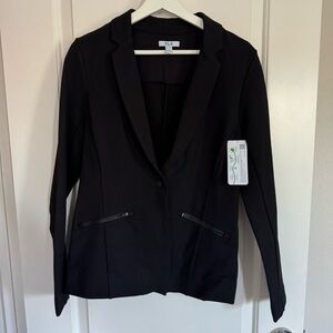 FLX Athleisure Women's Classic Black Blazer Jacket - SUPER comfy